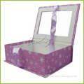 Paper Cardboard Window Box with Satin for Decoration